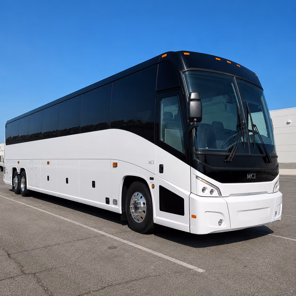 dallas charter bus services exterior